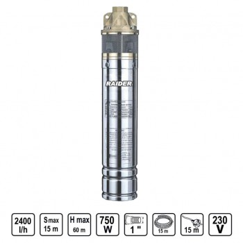 ΥΠΟΒΡΥΧΙΑ ΑΝΤΛΙΑ ΚΑΘΑΡΟΥ ΝΕΡΟΥ 750 W, 2400 l/h - Raider RD-WP41