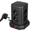 ΠΟΛΥΠΡΙΖΟ ΠΥΡΓΟΣ PowerCube 8 ΘΕΣΕΩΝ ΜΕ 4 ΘΥΡΕΣ USB 5V 4.8A max & ΚΑΛΩΔΙΟ 1.4m - KONEKTO