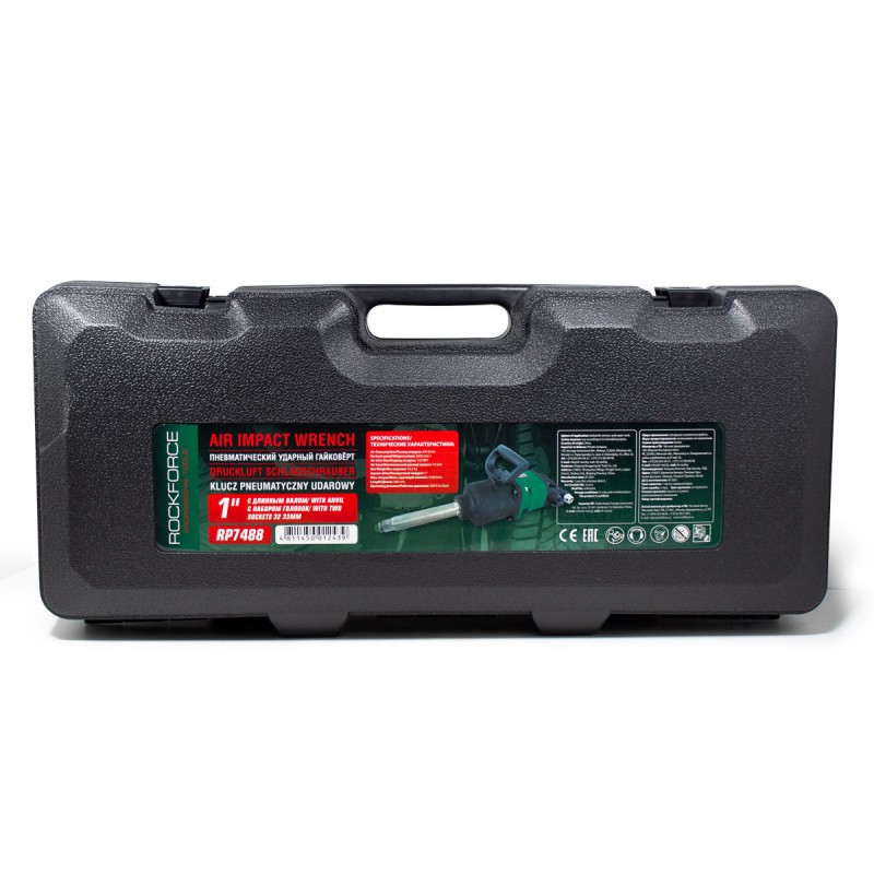 ΑΕΡΟΚΛΕΙΔΟ ΜΑΚΡΥΚΑΝΟ 1'' ROCKFORCE ΜΕ ΡΟΠΗ 3100Nm (3600rpm, 6.3bar, 420 l / min, 16.3kg