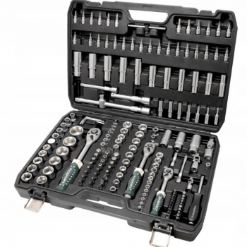 ΣΕΤ ΚΑΣΤΑΝΙΑ ΜΕ ΚΑΡΥΔΑΚΙΑ 172 ΤΕΜΑΧΙΩΝ ROCKFORCE 1/4'', 3/8'', 1/2''