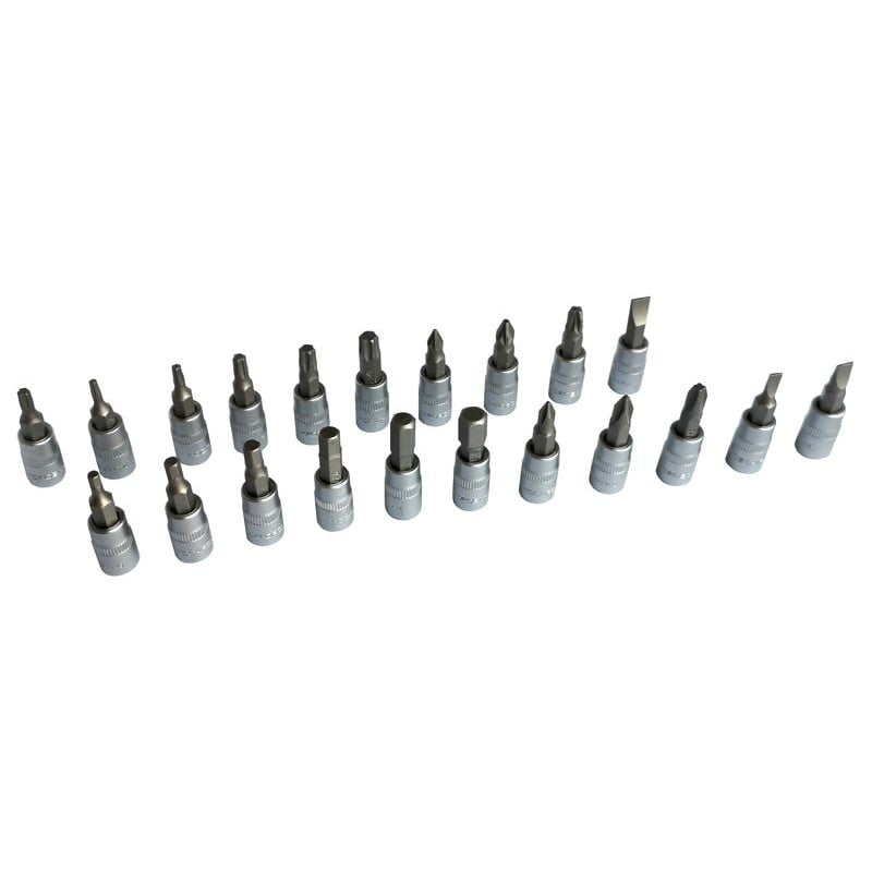 ΣΕΤ ΚΑΣΤΑΝΙΑ ΜΕ ΚΑΡΥΔΑΚΙΑ 1/4'' 46 ΤΕΜ. - ΕΞΑΓΩΝΑ ROCKFORCE