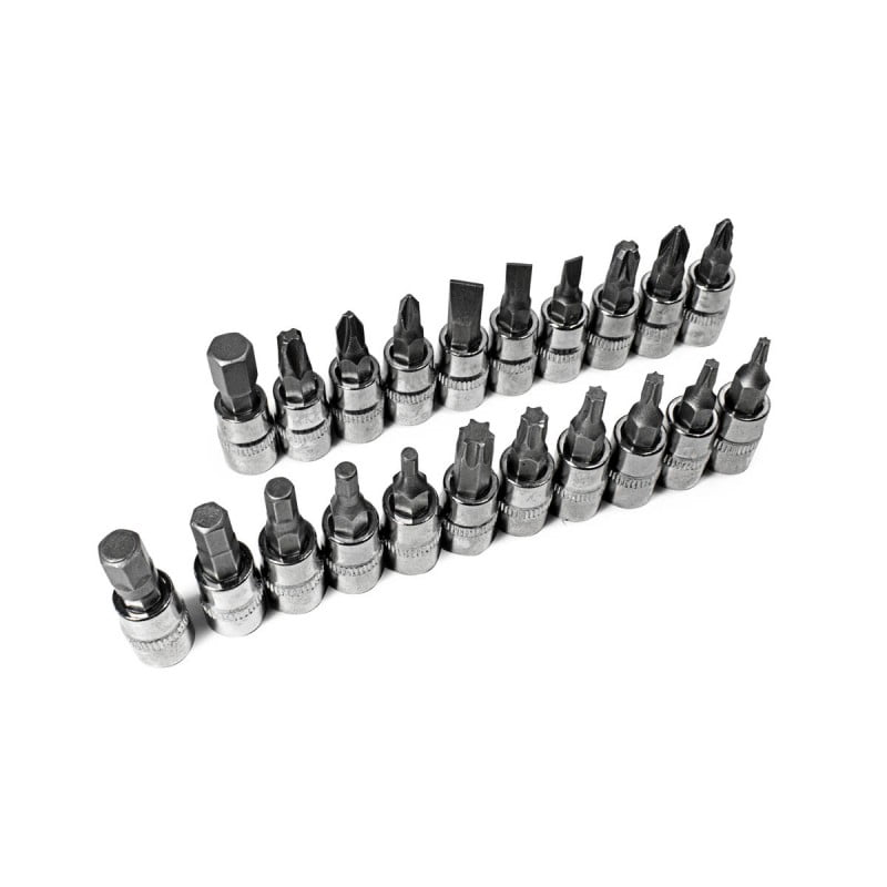 ΣΕΤ ΚΑΣΤΑΝΙΑ ΜΕ ΚΑΡΥΔΑΚΙΑ  46 ΤΕΜ. 1/4' ΕΞΑΓΩΝΑ WMC TOOLS