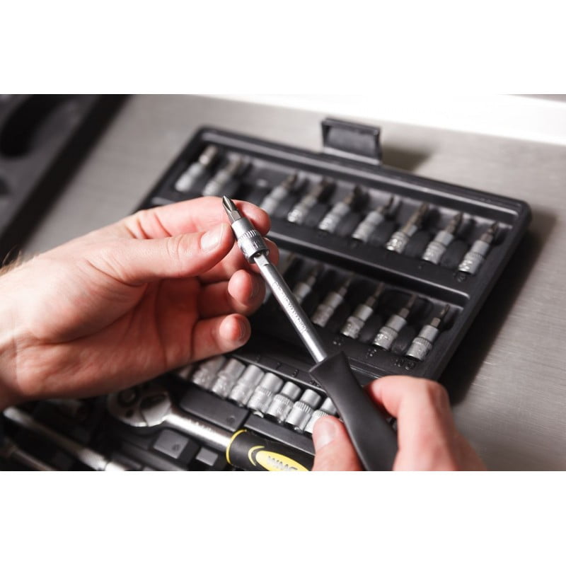 ΣΕΤ ΚΑΣΤΑΝΙΑ ΜΕ ΚΑΡΥΔΑΚΙΑ  46 ΤΕΜ. 1/4' ΕΞΑΓΩΝΑ WMC TOOLS