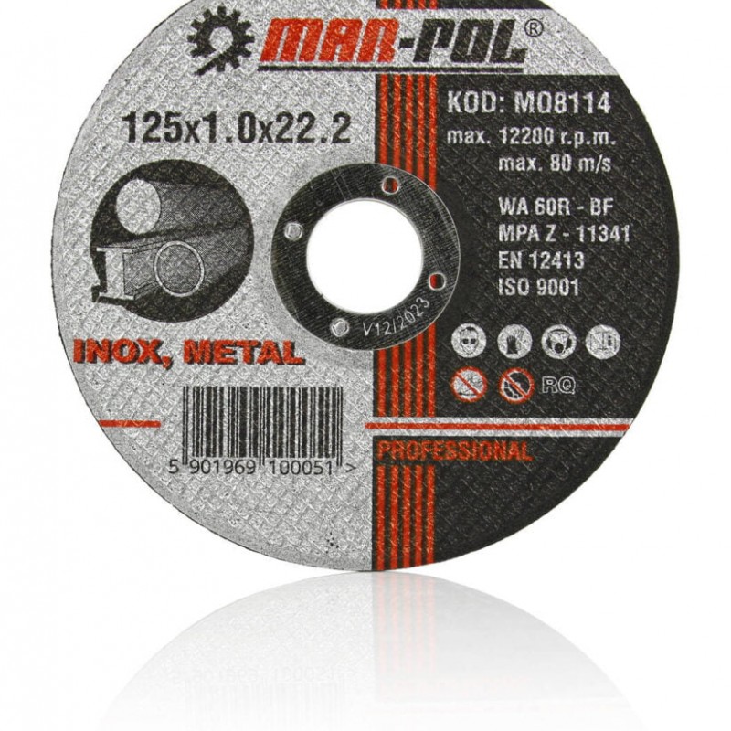 20 ΤΕΜ. ΔΙΣΚΟΙ ΓΙΑ ΓΩΝΙΑΚΟ ΤΡΟΧΟ 125mm - MAR-POL