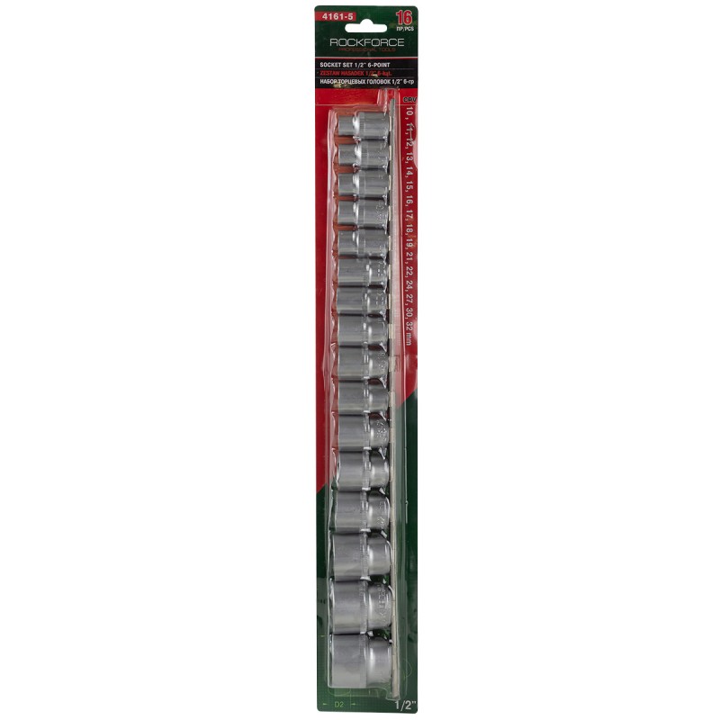 ΣΕΤ ΚΑΡΥΔΑΚΙΑ 16 ΤΕΜ. 1/2“ 10-32mm - ROCKFORCE