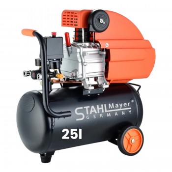 ΜΟΝΟΦΑΣΙΚΟ ΚΟΜΠΡΕΣΕΡ ΑΕΡΟΣ 1500W, 25 ΛΙΤΡΑ - STAHLMAYER