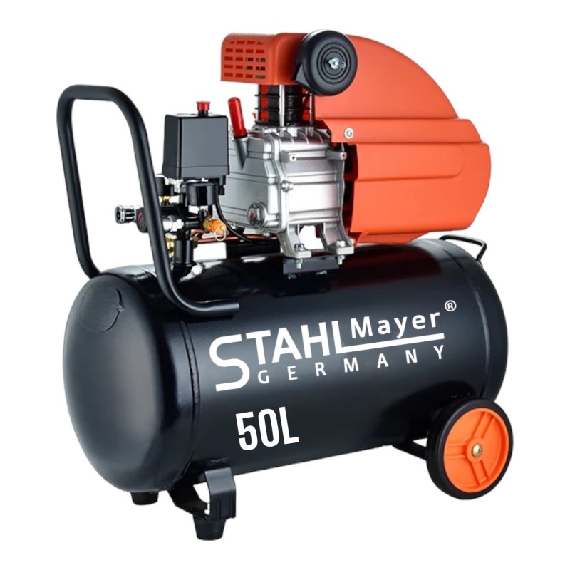 ΜΟΝΟΦΑΣΙΚΟ ΚΟΜΠΡΕΣΕΡ ΑΕΡΟΣ 1,5KW, 50 ΛΙΤΡΑ - STAHLMAYER