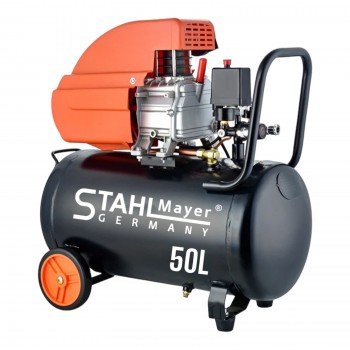 ΜΟΝΟΦΑΣΙΚΟ ΚΟΜΠΡΕΣΕΡ ΑΕΡΟΣ 1,5KW, 50 ΛΙΤΡΑ - STAHLMAYER