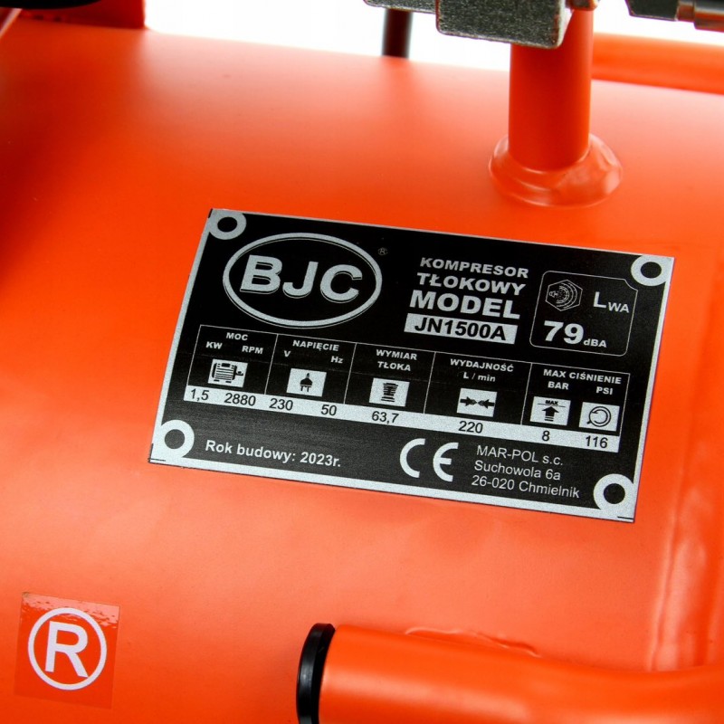 ΜΟΝΟΦΑΣΙΚΟ ΚΟΜΠΡΕΣΕΡ 24L - OIL FREE, 1.5 kW - BJC