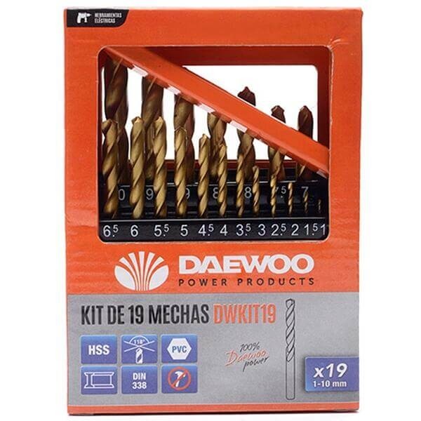 ΜΥΤΕΣ ΤΙΤΑΝΙΟΥ ΓΙΑ ΜΕΤΑΛΛΟ 19 ΤΕΜΑΧΙΑ 1-10mm - DAEWOO