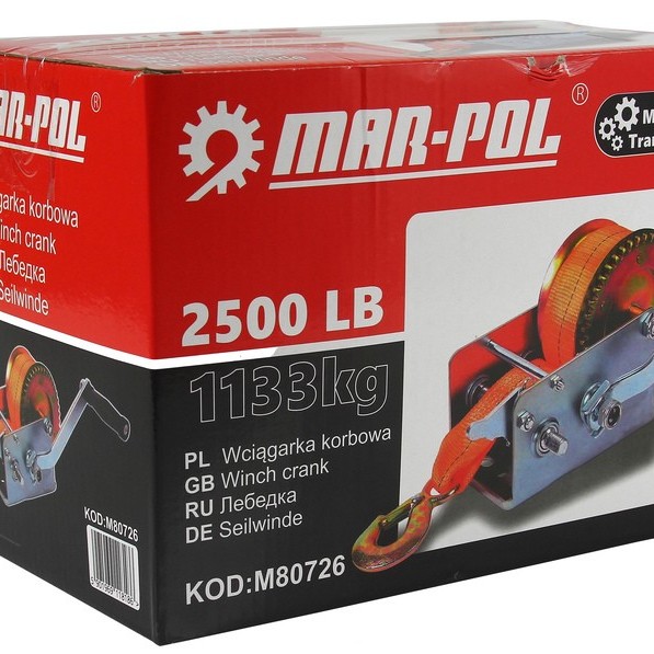 ΒΑΡΟΥΛΚΟ ΧΕΙΡΟΣ ΜΕ ΖΩΝΗ 2500LB (1133kg) - MAR-POL