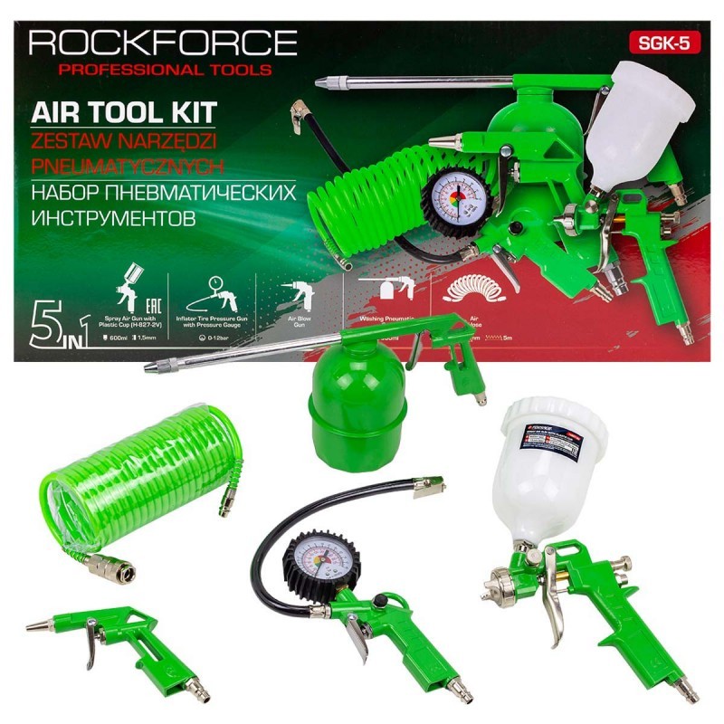 ΣΕΤ ΠΝΕΥΜΑΤΙΚΩΝ ΕΡΓΑΛΕΙΩΝ 5 ΤΕΜΑΧΙΩΝ – ROCKFORCE