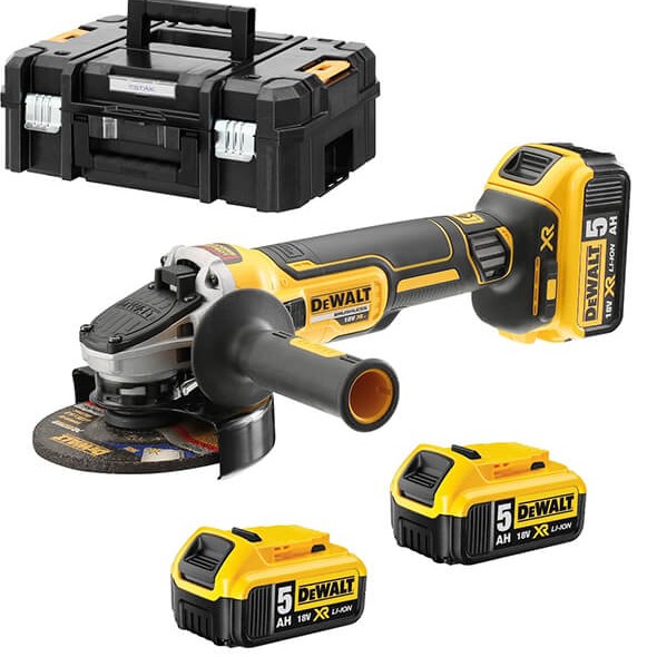 ΓΩΝΙΑΚΟΣ ΤΡΟΧΟΣ ΜΠΑΤΑΡΙΑΣ 18v 25MM 3Χ 5ΑΗ XR LI-ION DCG405P3 - DEWALT