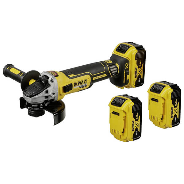 ΓΩΝΙΑΚΟΣ ΤΡΟΧΟΣ ΜΠΑΤΑΡΙΑΣ 18v 25MM 3Χ 5ΑΗ XR LI-ION DCG405P3 - DEWALT
