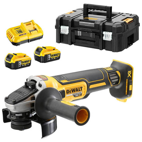 ΓΩΝΙΑΚΟΣ ΤΡΟΧΟΣ ΜΠΑΤΑΡΙΑΣ 18v 25MM 3Χ 5ΑΗ XR LI-ION DCG405P3 - DEWALT