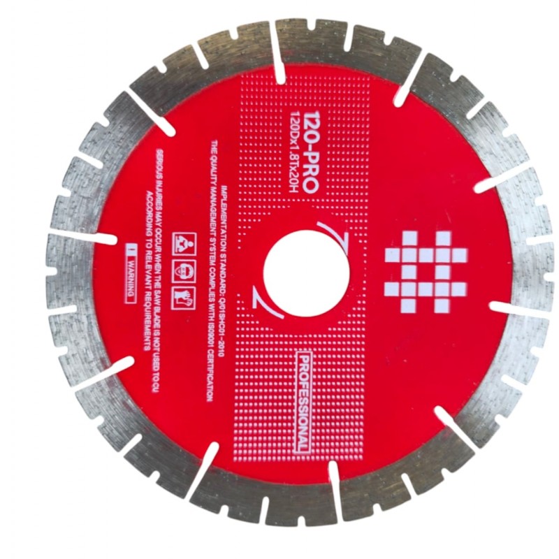 ΔΙΣΚΟΣ ΔΙΑΜΑΝΤΕ ΚΟΠΗΣ ΠΛΑΚΙΔΙΩΝ 120MM - SHIJING