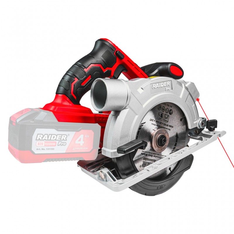 RAIDER R20 solo ΔΙΣΚΟΠΡΙΟΝΟ ΧΕΙΡΟΣ 165x20mm 24T 4200min-1 laser RDP-SCS20 030139