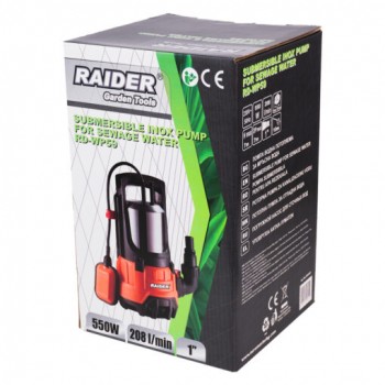 ΥΠΟΒΡΥΧΙΑ ΑΝΤΛΙΑ ΑΚΑΘΑΡΤΩΝ ΥΔΑΤΩΝ RAIDER RD-WP59 INOX 550W
