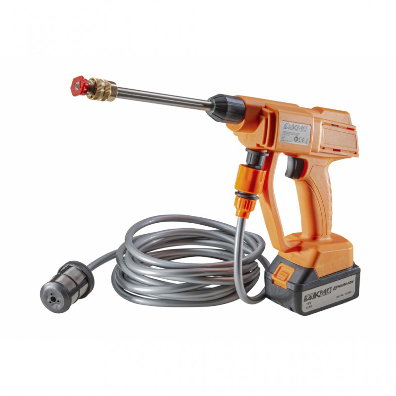 ΕΠΑΝΑΦΟΡΤΙΖΟΜΕΝΟ ΠΛΥΣΤΙΚΟ ΜΗΧΑΝΗΜΑ 18V 22bar – ΣΕΤ ΜΕ ΜΠΑΤΑΡΙΑ 4Ah ΚΑΙ ΦΟΡΤΙΣΤΗ - Baukraft