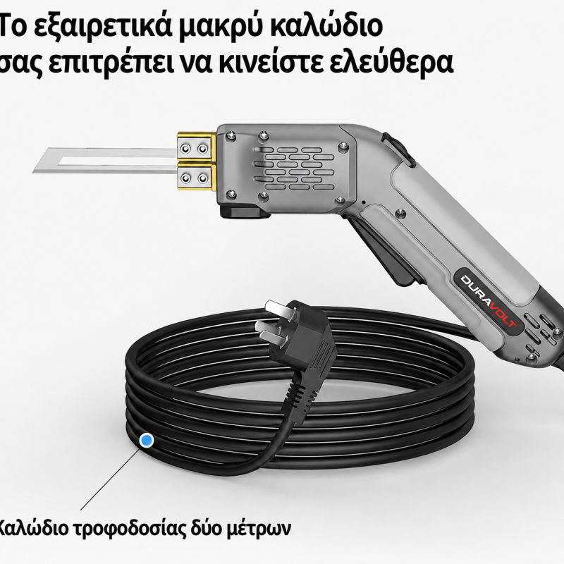 ΗΛΕΚΤΡΙΚΟΣ ΚΟΦΤΗΣ ΠΟΛΥΣΤΕΡΙΝΗΣ 300W – ΒΑΘΟΣ ΚΟΠΗΣ 15cm – 50°C έως 600°C