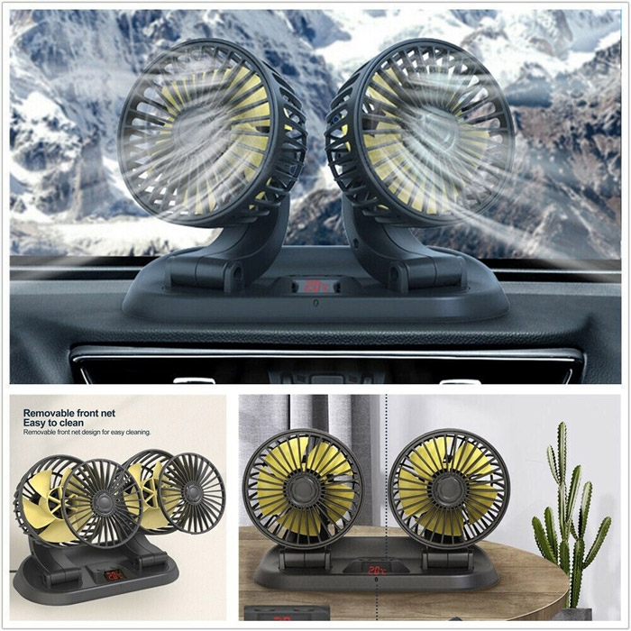 ΔΙΠΛΟΣ ΑΝΕΜΙΣΤΗΡΑΣ ΜΕ ΘΕΡΜΟΜΕΤΡΟ 12-24V