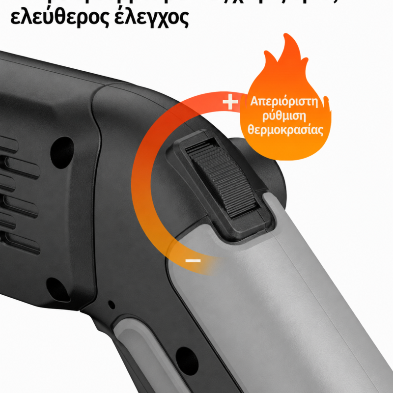 ΗΛΕΚΤΡΙΚΟΣ ΚΟΦΤΗΣ ΠΟΛΥΣΤΕΡΙΝΗΣ 300W – ΒΑΘΟΣ ΚΟΠΗΣ 15cm – 50°C έως 600°C