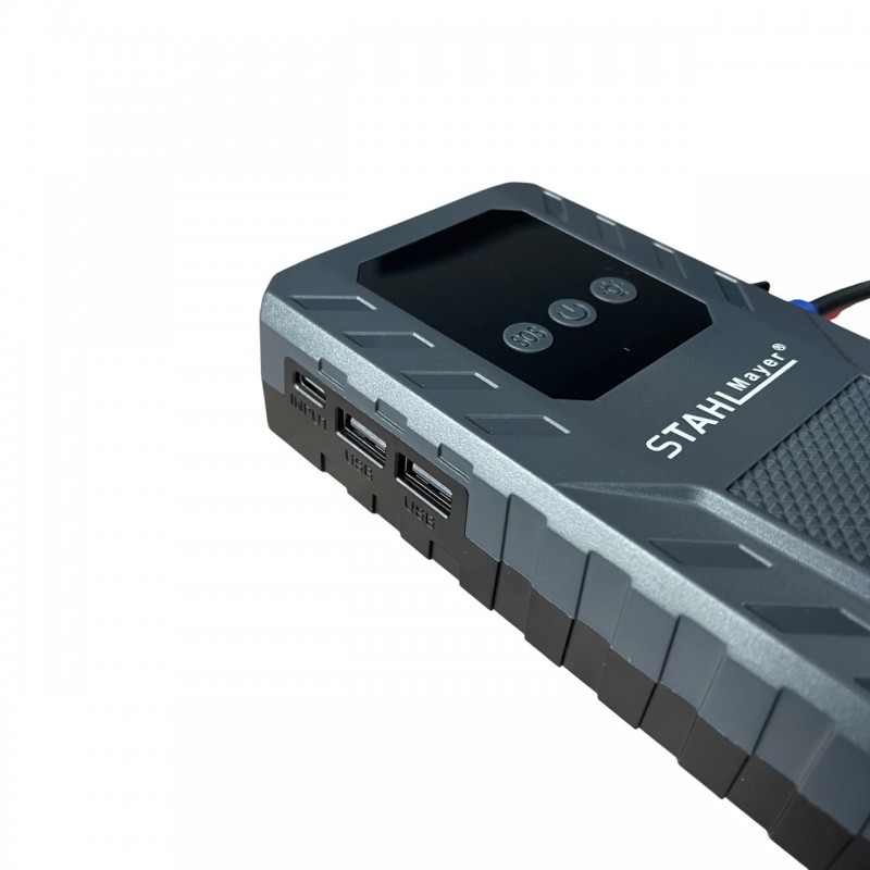 JUMP STARTER 20000mAh – ΕΚΚΙΝΗΤΗΣ ΑΥΤΟΚΙΝΗΤΟΥ ΜΕ ΚΟΜΠΡΕΣΕΡ - STAHLMAYER