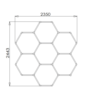 LED ΦΩΤΙΣΤΙΚΟ ΚΥΨΕΛΗΣ – 7 ΕΞΑΓΩΝΑ