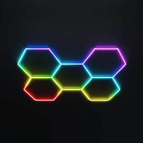 LED RGB ΦΩΤΙΣΜΟΔ ΜΕ 5 ΕΞΑΓΩΝΑ