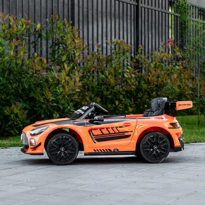 ΠΑΙΔΙΚΟ ΗΛΕΚΤΡΙΚΟ ΑΥΤΟΚΙΝΗΤΟ MERCEDES-BENZ GT3 EVO 2026 100W 12V ΜΕ ΔΕΡΜΑΤΙΝΟ ΚΑΘΙΣΜΑ