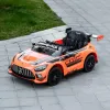 ΠΑΙΔΙΚΟ ΗΛΕΚΤΡΙΚΟ ΑΥΤΟΚΙΝΗΤΟ MERCEDES-BENZ GT3 EVO 2026 100W 12V ΜΕ ΔΕΡΜΑΤΙΝΟ ΚΑΘΙΣΜΑ