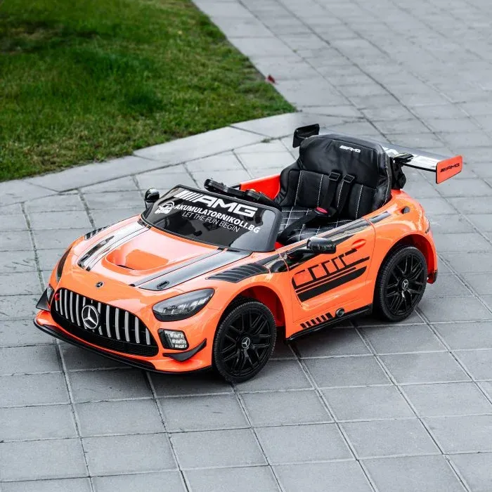 ΠΑΙΔΙΚΟ ΗΛΕΚΤΡΙΚΟ ΑΥΤΟΚΙΝΗΤΟ MERCEDES-BENZ GT3 EVO 2026 100W 12V ΜΕ ΔΕΡΜΑΤΙΝΟ ΚΑΘΙΣΜΑ