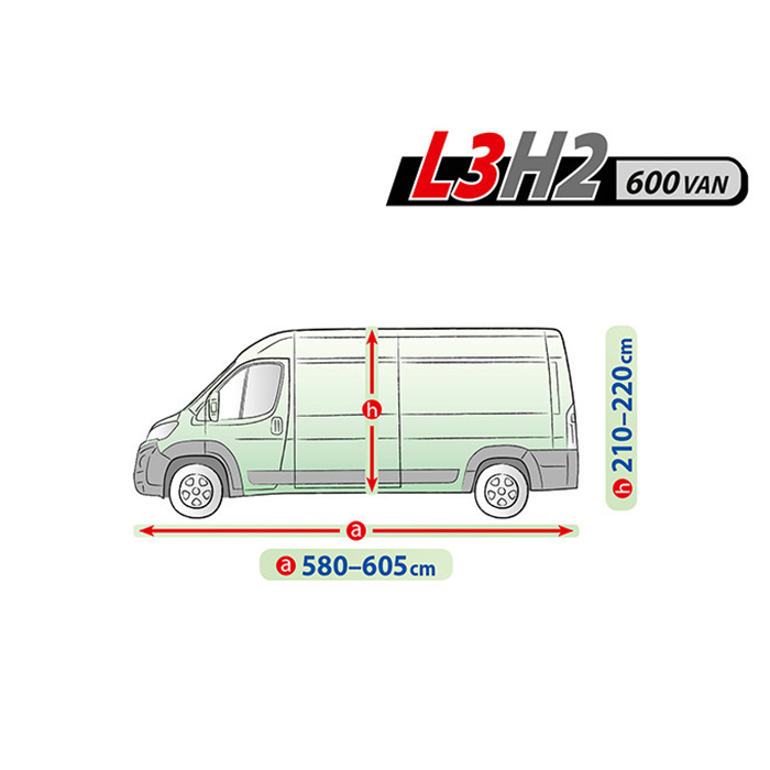 ΚΑΛΥΜΜΑ ΓΙΑ ΟΧΗΜΑ KEGEL MOBILE 600 VAN L3H2 ΓΚΡΙ