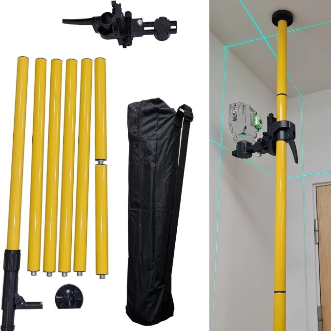 ΤΗΛΕΣΚΟΠΙΚΟΣ ΟΡΘΟΣΤΑΤΗΣ ΛΕΪΖΕΡ 420CM ΜΕ ΒΑΣΗ ΚΑΙ ΠΡΟΕΚΤΑΣΗ
