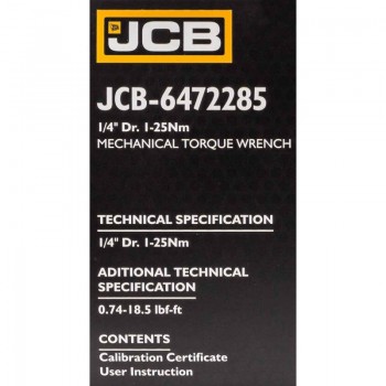 ΔΥΝΑΜΟΚΛΕΙΔΟ 1/4" ,1-25 Nm - JCB