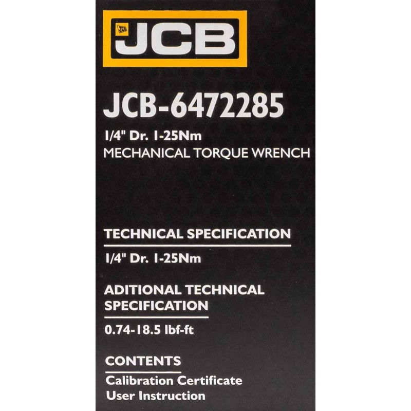 ΔΥΝΑΜΟΚΛΕΙΔΟ 1/4" ,1-25 Nm - JCB