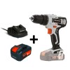 ΔΡΑΠΑΝΟΚΑΤΣΑΒΙΔΟ DALD18-P1, UNI-BAT, 20V, 25Nm - DAEWOO + ΦΟΡΤΙΣΤΗΣ & ΜΠΑΤΑΡΙΑ 21V, 2.5Ah START PACK Li-4 - DAEWOO