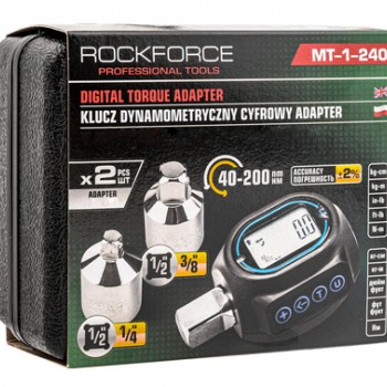 ΔΥΝΑΜΟΚΛΕΙΔΟ ΑΝΤΑΠΤΟΡΑΣ ΨΗΦΙΑΚΟΣ 1/2”, 40-200 Nm - ROCKFORCE