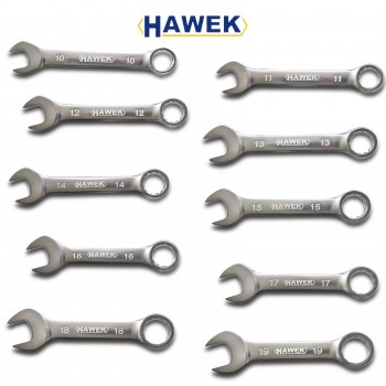 ΣΕΤ ΚΟΝΤΑ ΓΕΡΜΑΝΟΠΟΛΥΓΩΝΑ ΚΛΕΙΔΙΑ 10-19mm - HAWEK