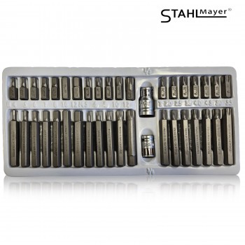 ΣΕΤ ΚΑΡΥΔΑΚΙΑ-ΜΥΤΕΣ Hex, XZN και Torx, 1/2", 3/8", 40 ΤΕΜΑΧΙΑ - STAHLMAYER