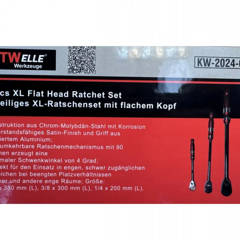 Σετ ενισχυμένες καστάνιες XL 1/4″ , 3/8″ , 1/2″ – KRAFTWELLE