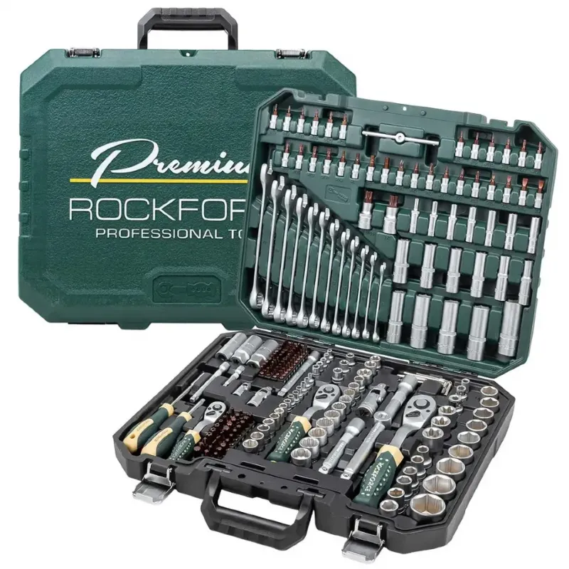 ΚΑΣΕΤΙΝΑ ΕΡΓΑΛΕΙΩΝ 216 ΤΕΜΑΧΙΩΝ ROCKFORCE PREMIUM XI-ON – ΜΕ ΕΙΔΙΚΑ ΚΑΡΥΔΑΚΙΑ