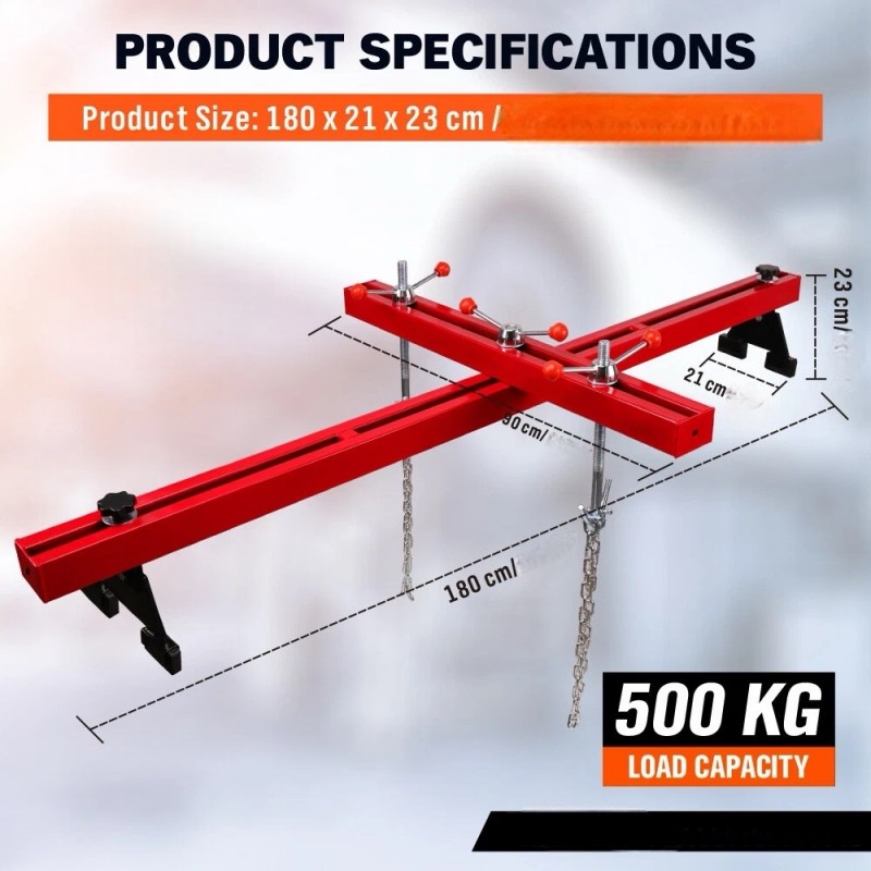 ΔΟΚΟΣ ΑΝΥΨΩΣΗΣ ΚΙΝΗΤΗΡΩΝ 500 KG, 180cm - HAWEK
