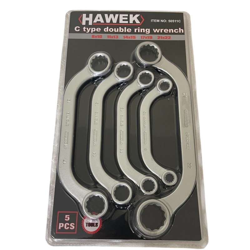 ΣΕΤ ΚΥΡΤΑ ΚΛΕΙΔΙΑ S-ΣΧΗΜΑΤΟΣ - HAWEK 50511C
