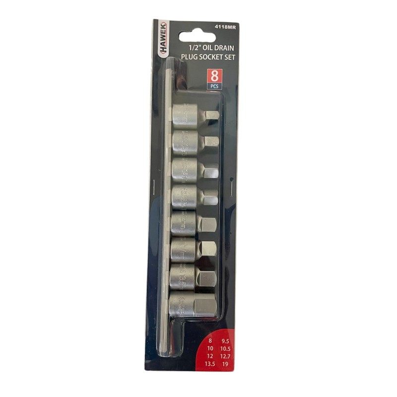 ΣΕΤ ΚΑΡΥΔΑΚΙΑ ΚΑΡΤΕΡ ΛΑΔΙΟΥ 8 ΤΜΧ 1/2“ 8-19mm - HAWEK