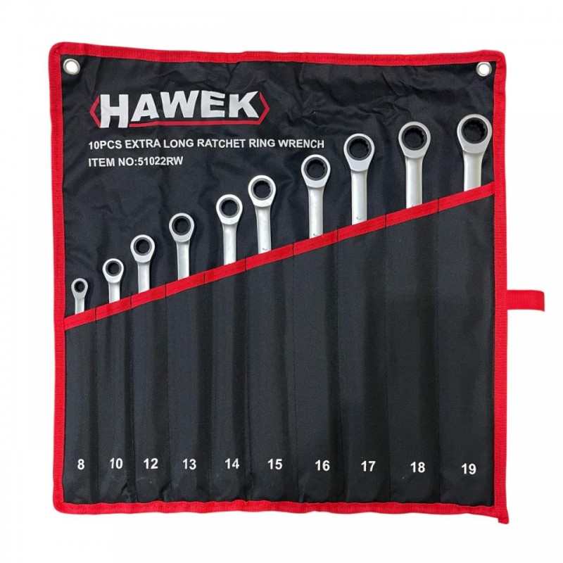 ΣΕΤ ΜΑΚΡΙΑ ΓΕΡΜΑΝΟΠΟΛΥΓΩΝΑ ΚΑΣΤΑΝΙΑΣ 8–19mm - HAWEK