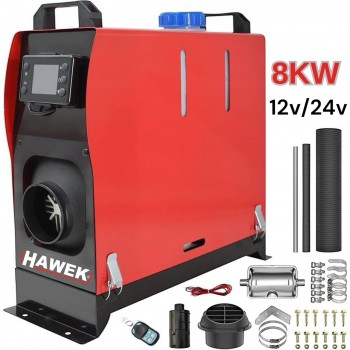 ΑΥΤΟΝΟΜΟ ΑΕΡΟΘΕΡΜΟ ΠΕΤΡΕΛΑΙΟΥ (DIESEL) 8KW 12V/24V/220V – ΓΙΑ ΤΡΟΧΟΣΠΙΤΑ, ΦΟΡΤΗΓΑ & ΓΚΑΡΑΖ - HAWEK