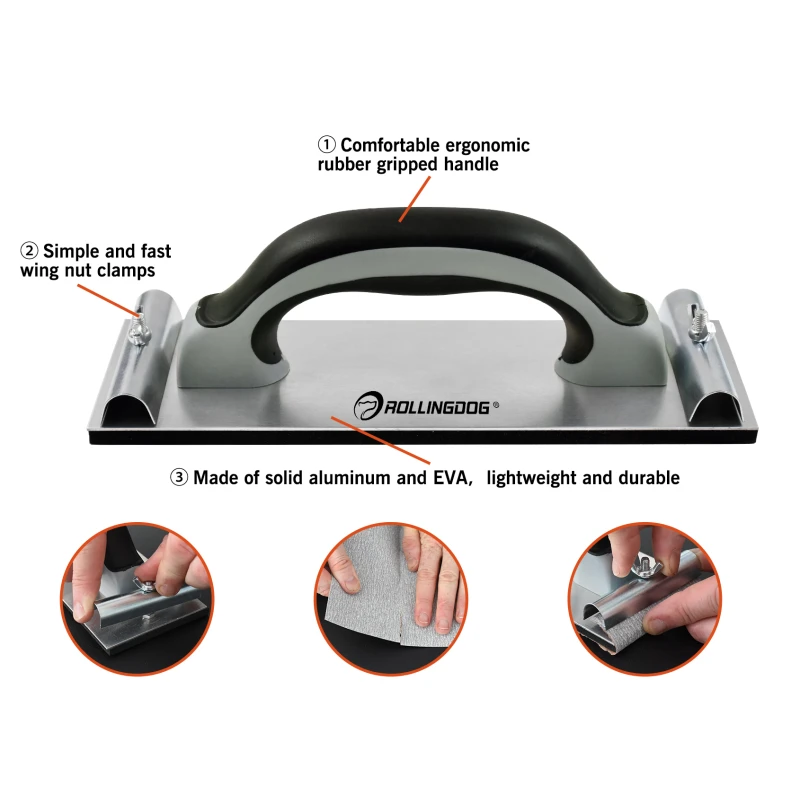 Τριβείο χειρός ROLLINGDOG με σφιγκτήρα 235x80 mm