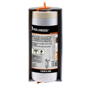Ταινία κάλυψης ROLLINGDOG 8 Micron με διανομέα 110cm x 30m