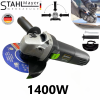 ΓΩΝΙΑΚΟΣ ΤΡΟΧΟΣ 125mm, 1400w - STAHLMAYER Black